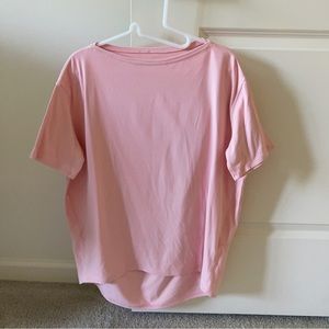 Lululemon Back in Action short sleeve T shirt Pink